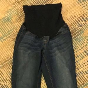 size 8 maternity over the bump skinny jeans